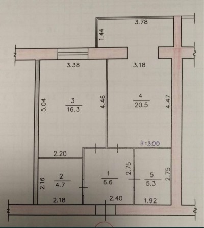 1 кімнатна квартира Богунія (4834) - фото 1
