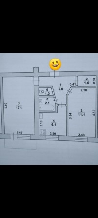 Продається 2х кімнатна квартира в цегляному будинку. - фото 1