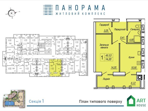 Жк "Панорама" продаю 1к квартиру з панорамою на річку