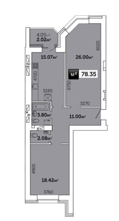 Продам 2-х кімнатну квартиру в новобудові, дешевше ніж в забудовника. - фото 1