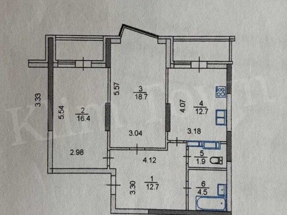 Продаж 2 кімнатної квартири по вулиці Драгоманова, 2б Київ