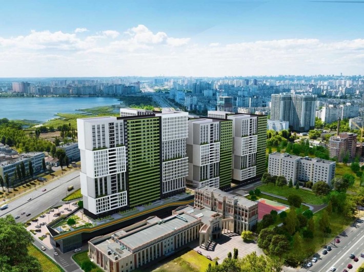 1к квартира краєвид на парк метро 250 м - фото 1