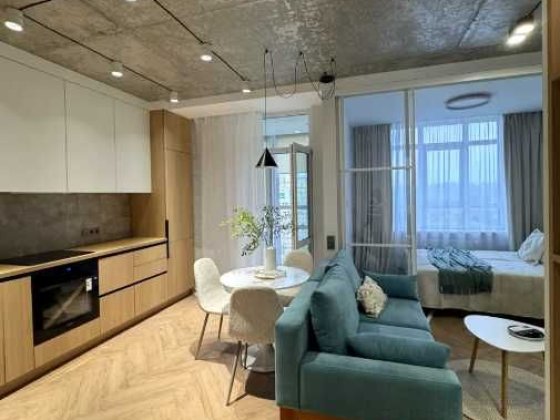 1к квартира дизайнерський ремонт  ЖК Бережанський Мінський масив DI Київ