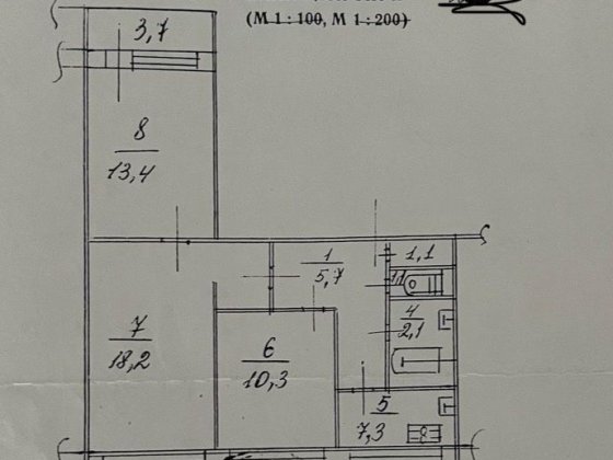 Продам 3-кімнатну квартиру з готовими інженерними роботами Киев