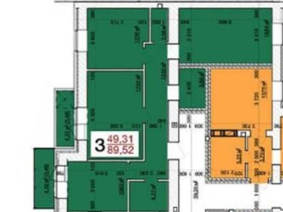 Продаж 3-кімн. квартири 90 м² у новобудові