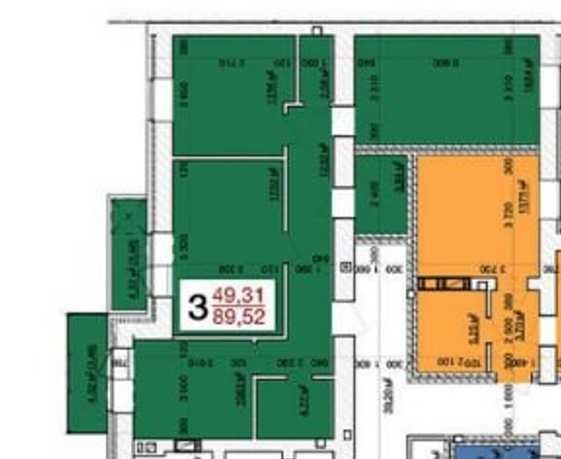 Продаж 3-кімн. квартири 90 м² у новобудові - фото 1