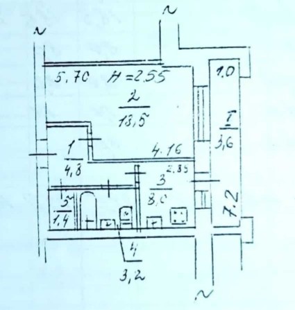 1 кім 40 м2 в ЦЕГЛІ багатоповерхівка район ЛЕСІ УКРАЇНКИ (718252) - фото 1