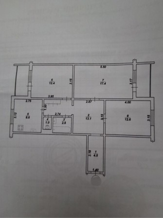 3 кімнатна/7поверх/Маликова/Ремонт - фото 1