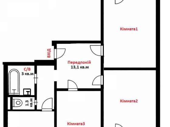 Продам 3 кімнатну квартиру Харківське шосе, 146. Киев