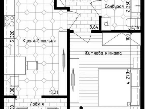 Продаж 1 к. кв., 41.11 м2. ЖК Нова Англія, метро Васильківська. Без % Киев