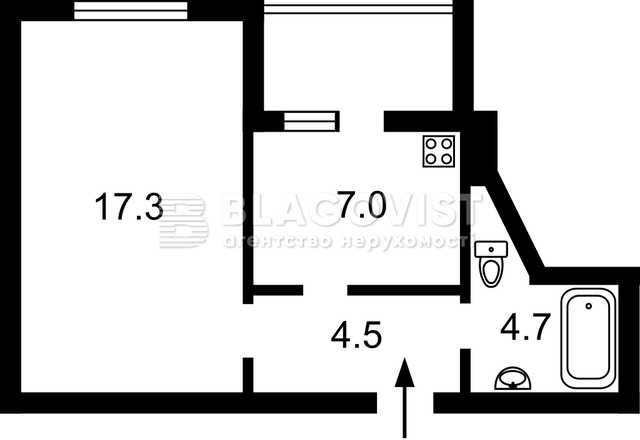 Продам 1 к.квартиру Позняки Осокорки Чавдар Русової Гмирі Ващенка - фото 1