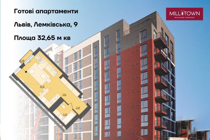 Готові апартаменти в 5 корпусі ЖК Mill Town - фото 1
