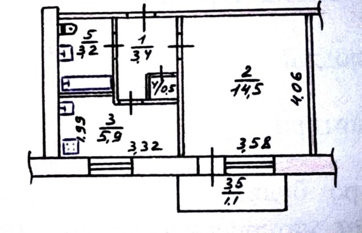 продам 1 кімн кв інгульский район 1\9 цегла,БАЛКОН,НЕДОРОГО. - фото 1