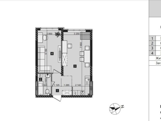 Лікоград житловий комплекс 1к-46,38м2 Київ