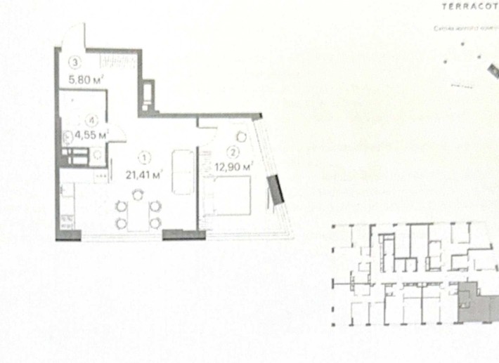 Зданий Продам 1кімн кв 45м2 ЖК Теракота 4 буд вул. Братів Чибінєєвих 8 - фото 1