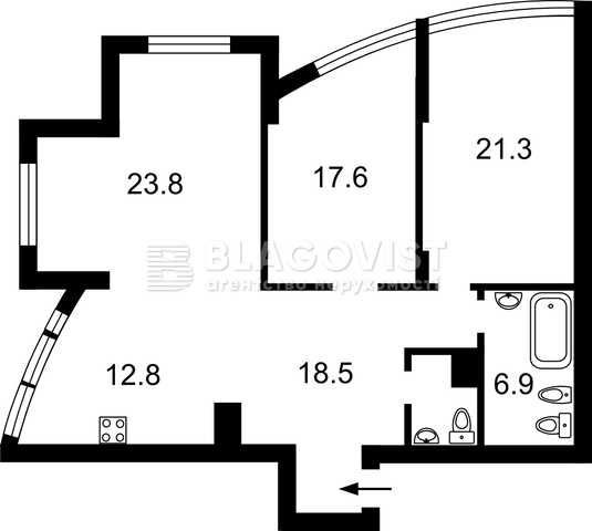 Івасюка 8 а, (Героїв Сталінграду) квартира з ремонтом - фото 1