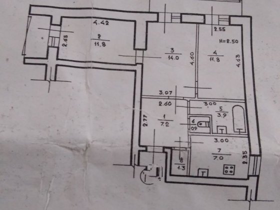 Видовая 3х комнатная квартира пляж Лузановка. Под ремонт Одеса