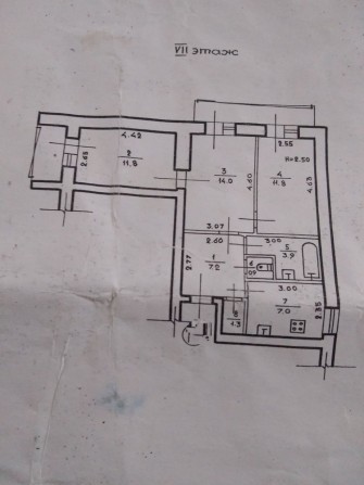 Видовая 3х комнатная квартира пляж Лузановка. Под ремонт - фото 1