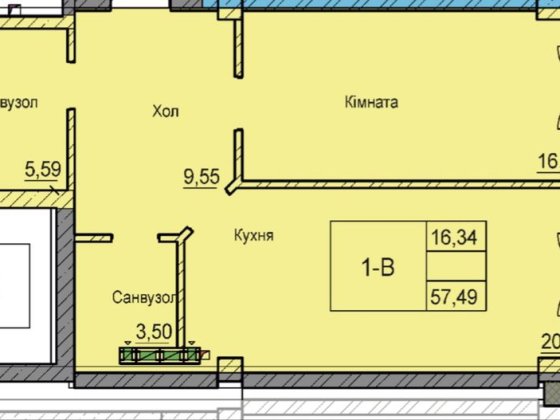 Квартира 57м2 в Парке Шевченко . ЖК Лидерсовский Одесса