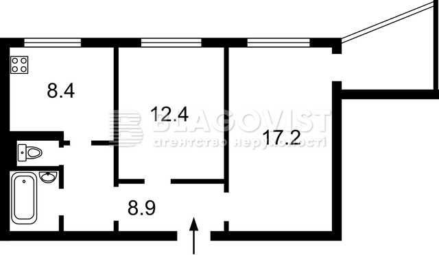 Йорданська 4а, продаж 2-кімн.квартира - фото 1