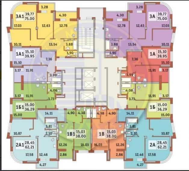 Однокімнатна квартира в Києві. ЖК "Абрикосовий". 38 кв. м. - фото 1