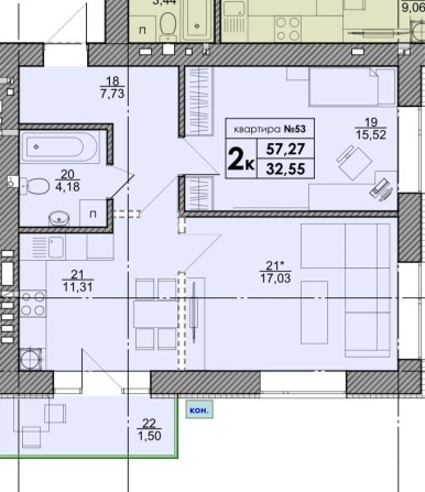 Продам квартиру (по цена ниже чем у застройщика) - фото 1