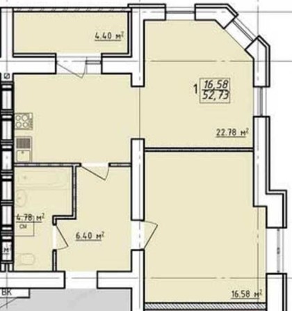 В ЖИЛОМ ДОМЕ продам квартиру 53,3м2 в Новострое ЖК ЛЕВАДА MV - фото 1