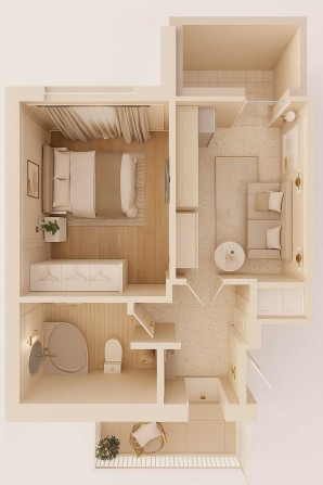 Продам 1- комнатная квартира новострой ЖК Весна - фото 1