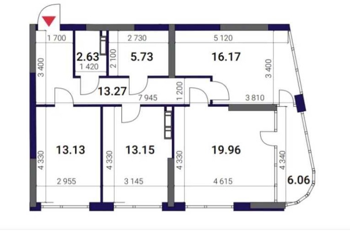 Готова трикімнатна квартира в ЖК Great на 4 поверсі єОселя - фото 1