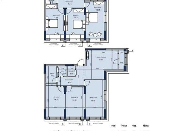 Трикімнатна квартира в ЖК Новий Автограф 5 поверх 96м2 на сквер єОселя Киев