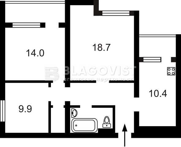 Продаж 3 кім. кв Голосіївський ЦЕНТР вул. Малєвича (Боженка) 83 - фото 1