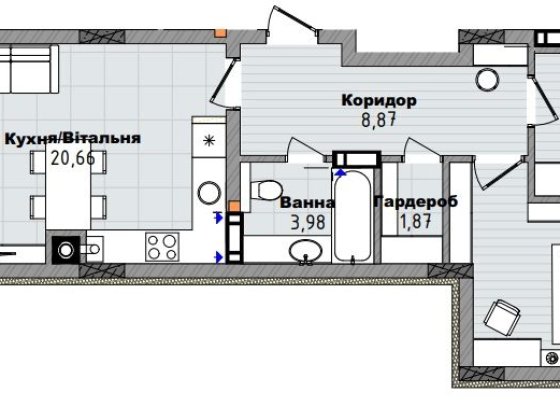 2кім. в новобудові «Сан-Марко» вул. Трускавецька Львов