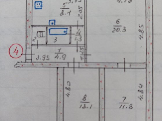 Продаж 3-х кімн.кв.в Заводському районі 15.000$ Запорожье