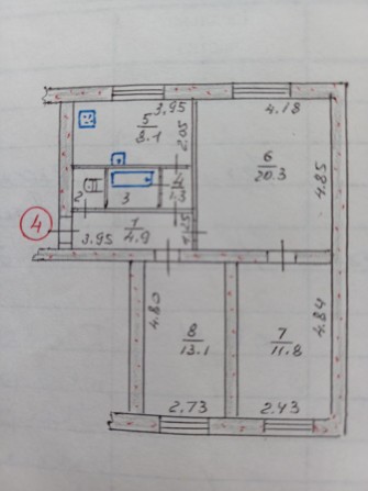 Продаж 3-х кімн.кв.в Заводському районі 15.000$ - фото 1