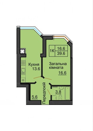 Продаж однокімнатної квартири 40.5 м2 в ЖК Софія Резиденс - фото 1