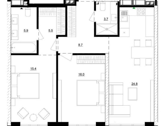 Продаж 2к квартири ЖК Русанівська гавань 4-2А 83кв ВИДОВА Без% Киев