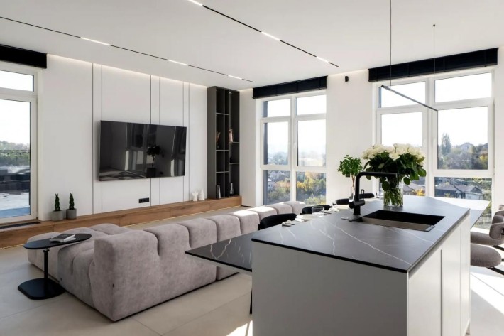 Дизайнерська 3-кімнатна квартира з терасою в ЖК «Солом’янський» - фото 1