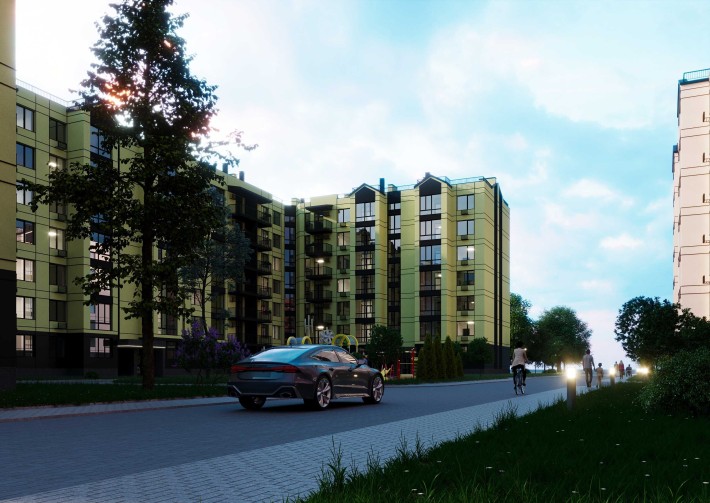Продається 1-кімнатна квартира 43,8 м² від забудовника, кредит - фото 1