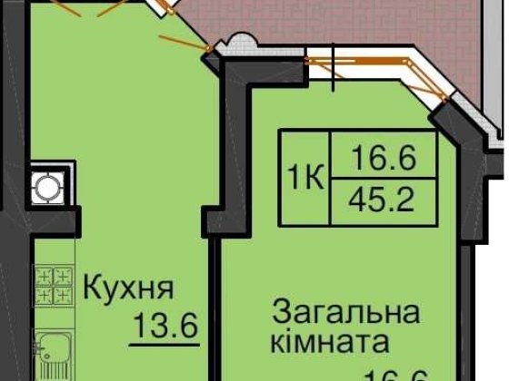 З документамии. Терміново ЖК Резиденс з терасою, без комісії, Софиевская Борщаговка