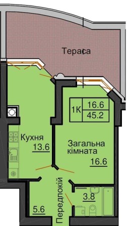 З документамии. Терміново ЖК Резиденс з терасою, без комісії, - фото 1