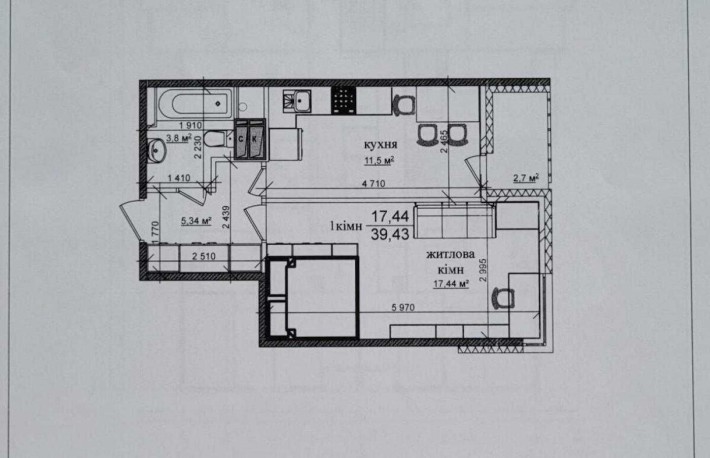 1-кімнатна квартира біля лісу | ЖК Грюнвальд, метро Академмістечко - фото 1