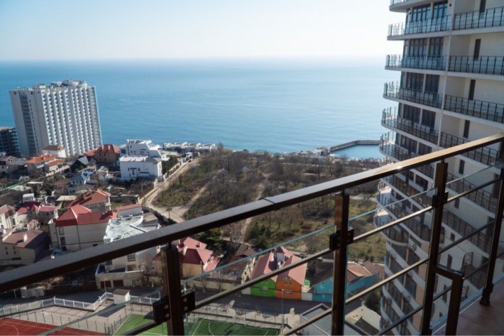 1-к квартира в 45 Жемчужине, терраса, вид на море - фото 1