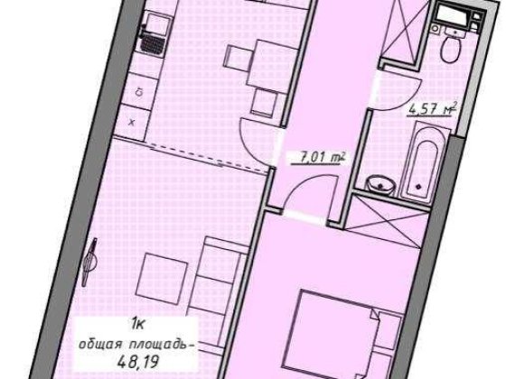 Продаж євродвушки 48.2 м2 в ЖК Атмосфера Одеса