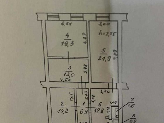 Продам 4к квартиру 91 м² | Центр, пров. Нечипуренко-ринок Книжка Одесса