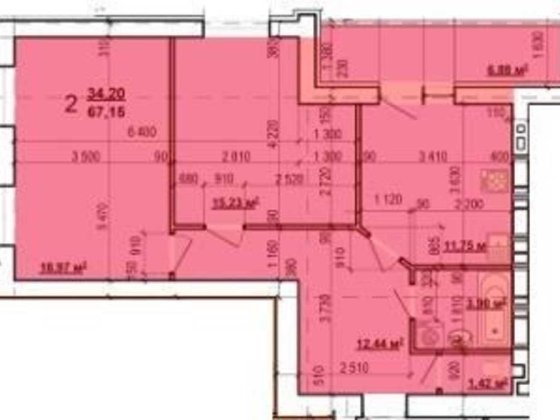 ЖК МИРА 3 продам 2-комн квартиру 68м2 в Новострое MV Харків