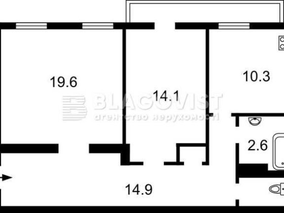 Центр міста, вул. Чикаленка 2-4, (Пушкінська) 2-кімн.квартира Киев
