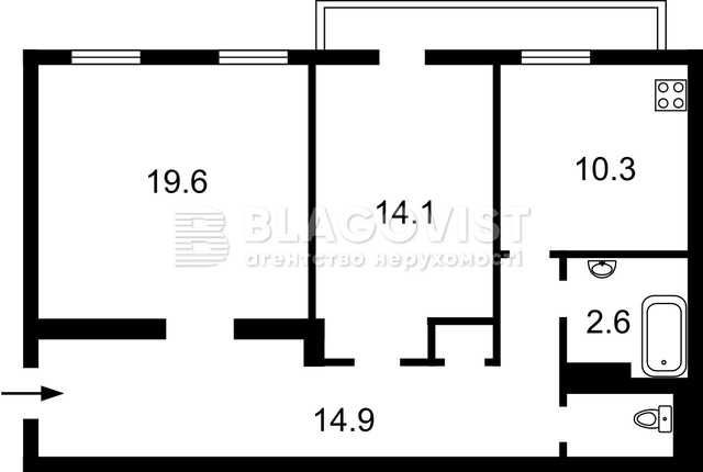 Центр міста, вул. Чикаленка 2-4, (Пушкінська) 2-кімн.квартира - фото 1