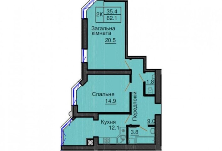 Продаж 2 кім. (є 3кімнатна) квартири Сковороди 16 жк Софія Резиденс - фото 1