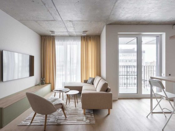 Дизайнерська 2-кімн. квартира в новому ЖК на Подолі Київ