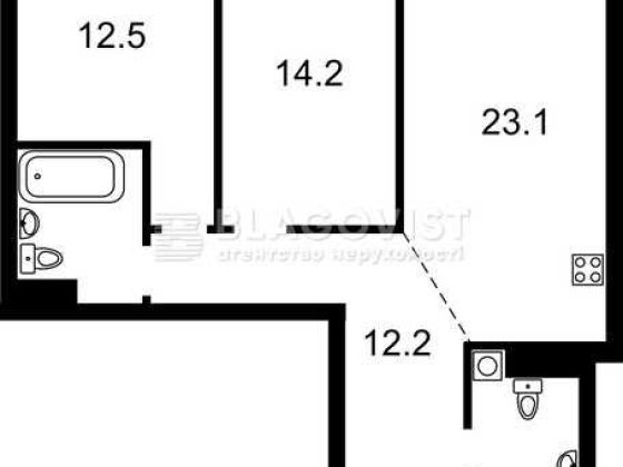 Є-Оселя Продаж квартири ремонт Змієнка Всеволода 15/23 ЖК Варшавський Київ